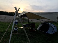 はじめてのソロキャンプは開放感がすごかった（某広場：2015/04/18_19）その１
