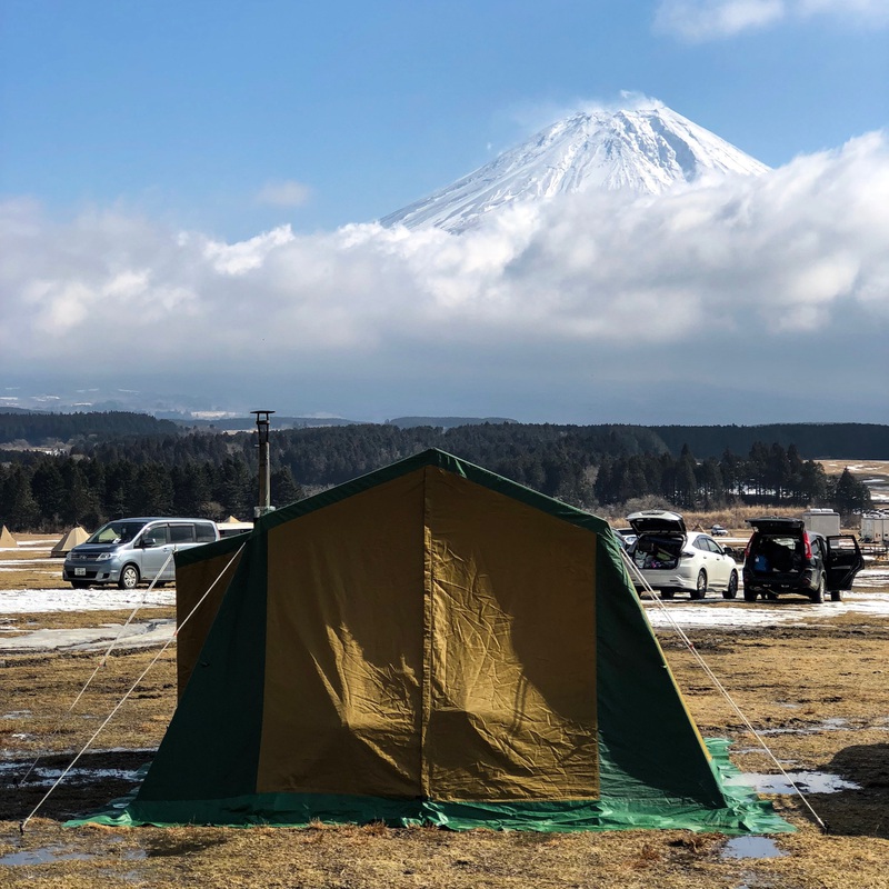 ゆるキャン△！ or サバイバル？ ふもとっぱらで父子冬キャンプ！！その１