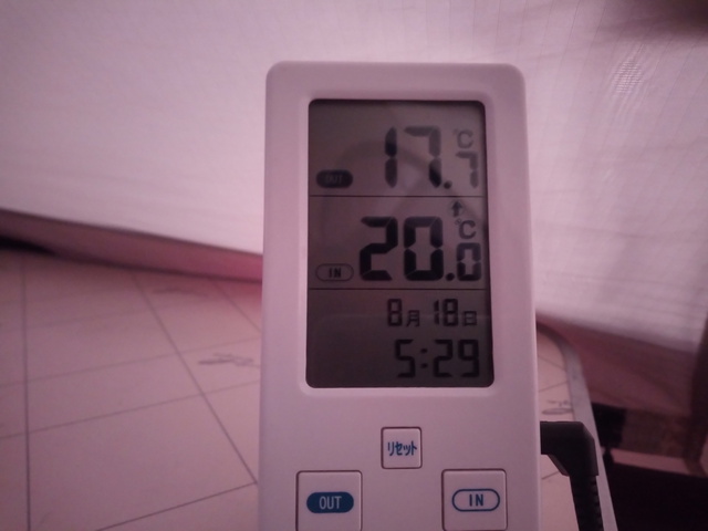 ただ今の気温