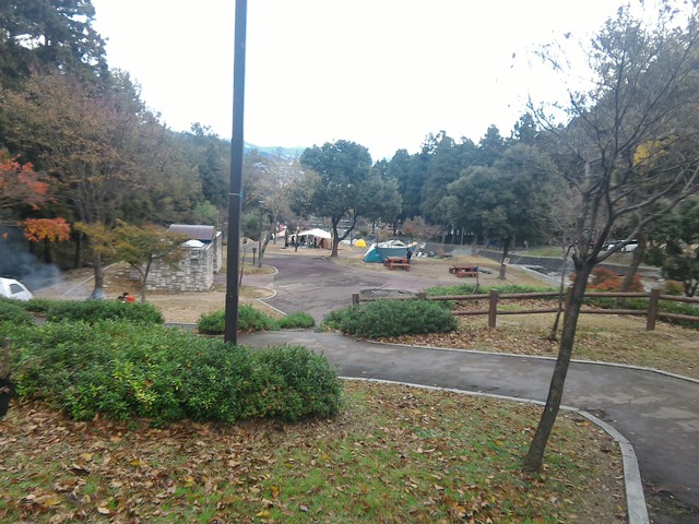 11/23お昼の大津谷公園キャンプ場