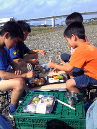 sotoで弁当　何もしない日曜日