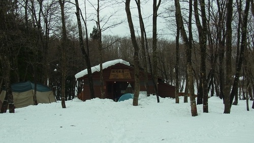 ２０１２年末雪中キャンプ。
