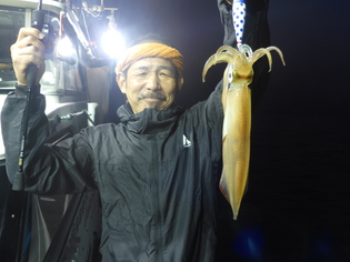イカ釣りに・・