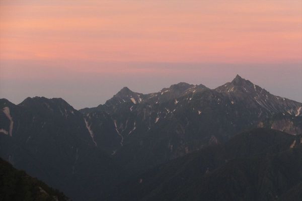 蓮華岳～針ノ木岳～赤沢岳～岩小屋沢岳　②針ノ木岳～スバリ岳～赤沢岳～鳴沢岳～岩小屋沢岳編