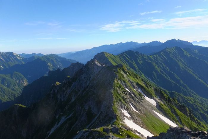 蓮華岳～針ノ木岳～赤沢岳～岩小屋沢岳　②針ノ木岳～スバリ岳～赤沢岳～鳴沢岳～岩小屋沢岳編