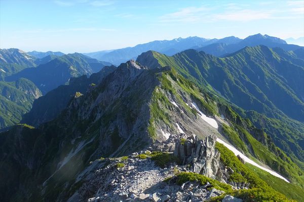 蓮華岳～針ノ木岳～赤沢岳～岩小屋沢岳　②針ノ木岳～スバリ岳～赤沢岳～鳴沢岳～岩小屋沢岳編