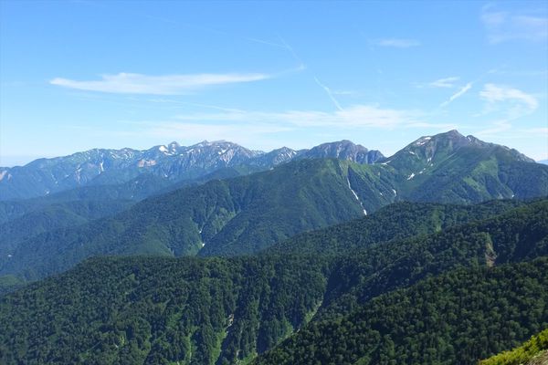 蓮華岳～針ノ木岳～赤沢岳～岩小屋沢岳　②針ノ木岳～スバリ岳～赤沢岳～鳴沢岳～岩小屋沢岳編