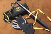 GRIVEL クランポンセーフ&スプリングリーシュベルト、HAGLOFS Grepp Windstopper Glove