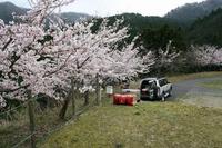 ＊　春なのに、、、　＊　湯の原温泉オートキャンプ場