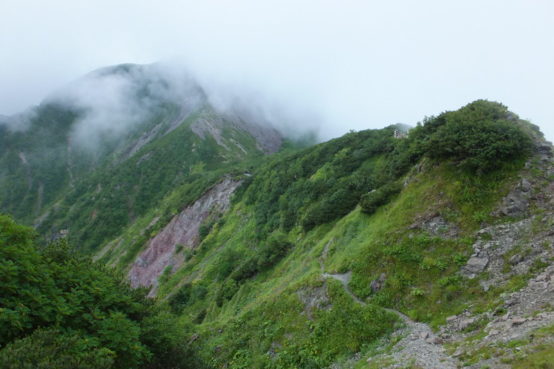 聖岳～上河内岳～茶臼岳～仁田岳　③上河内岳編