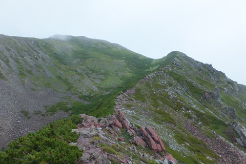 聖岳～上河内岳～茶臼岳～仁田岳　③上河内岳編