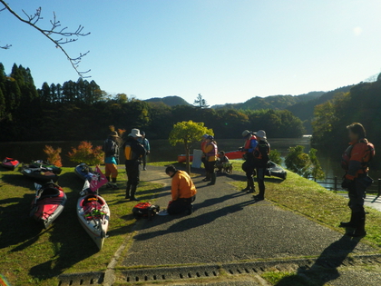 紅葉ツーリング 亀山湖♪