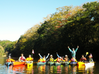 紅葉ツーリング 亀山湖♪