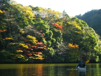 紅葉ツーリング 亀山湖♪