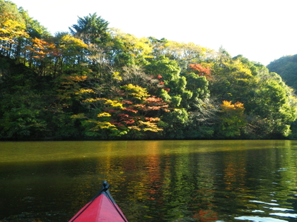 紅葉ツーリング 亀山湖♪