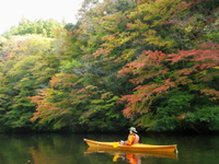 紅葉ツーリング 亀山湖♪