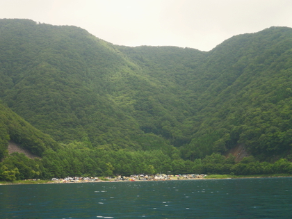 本栖湖でユラユラ♪