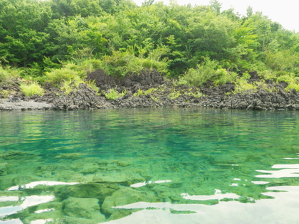本栖湖でユラユラ♪
