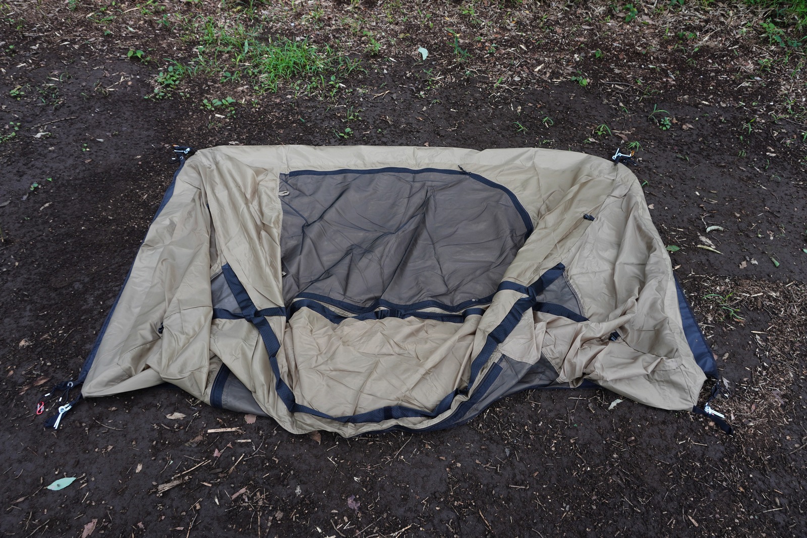 壺中庭園:KIMICAMP KABUTO TENT試し張り兼ソロキャンプ〈智光山