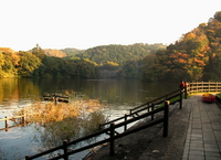 亀山湖へ
