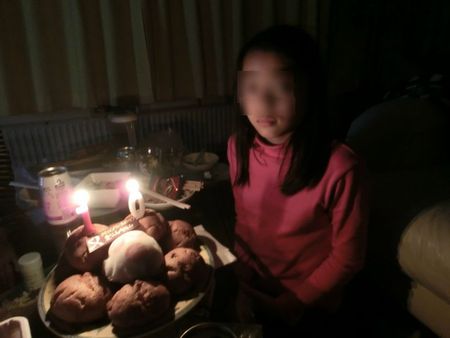 娘の繰り上げ誕生会