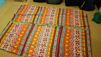 ダイソーの膝掛けで作るのは