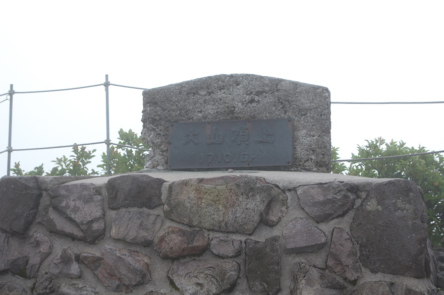 大山に登った