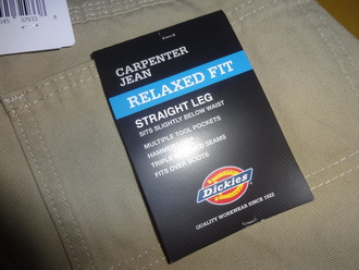 Dickies Carpenter Jean Relaxed Fit Straight Leg #5#6