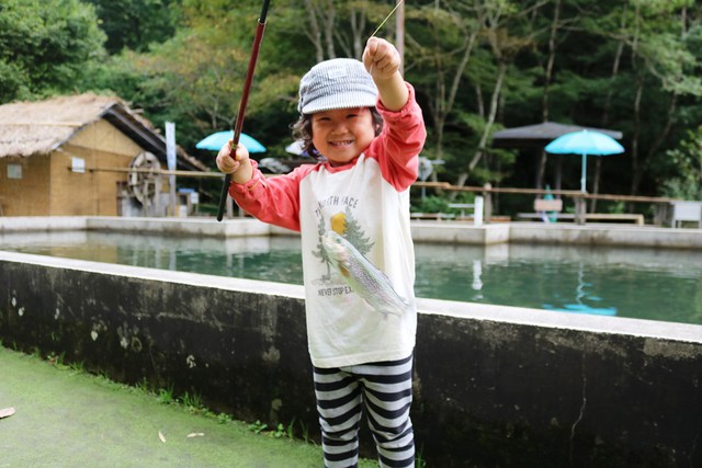 父子キャンで「食欲と芸術の秋」