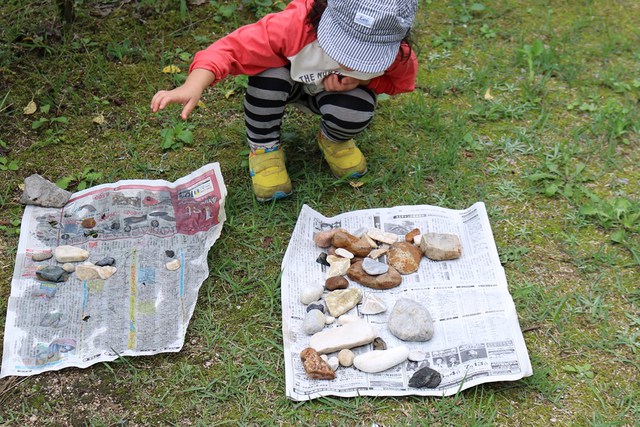 父子キャンで「食欲と芸術の秋」
