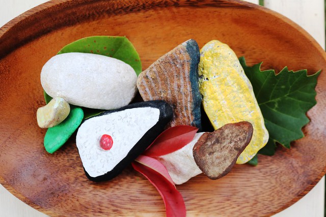 父子キャンで「食欲と芸術の秋」