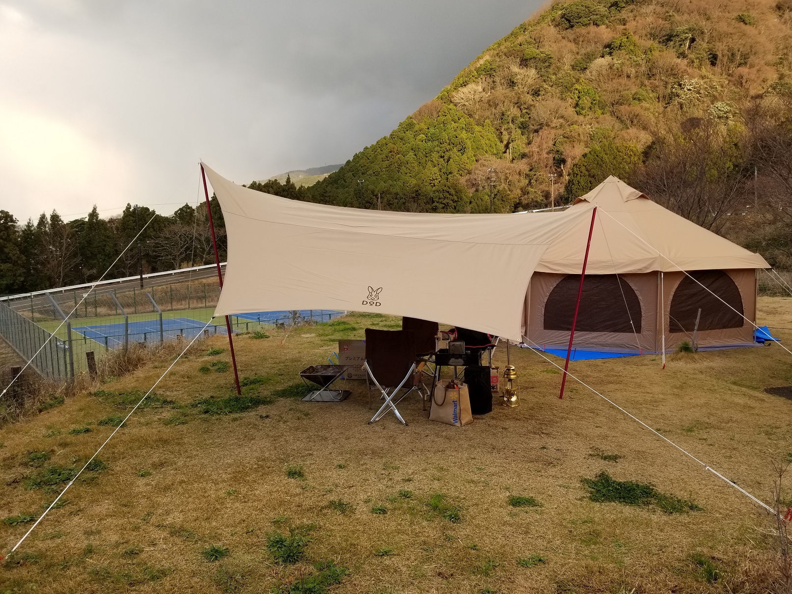 ガラガラ山キャンプ場で年越しキャンプ
