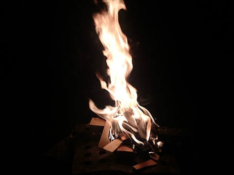 お気に入りの山梨県某野営地で焚き火を楽しんで来ました