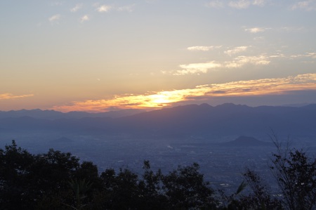 ナイトハイク的に二上山。
