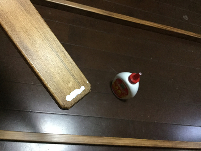自作・折りたたみウッドテーブル⑤　組み立て〜完成（最終回）