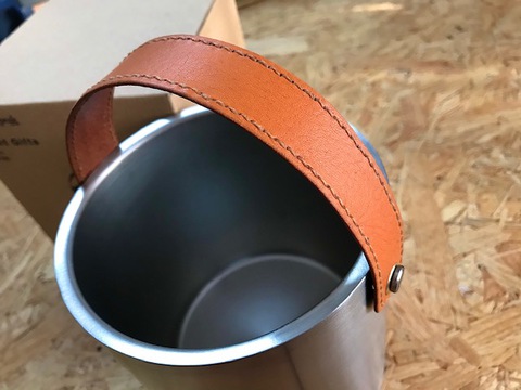 スノーピークのアイスペール_ハンドル変更