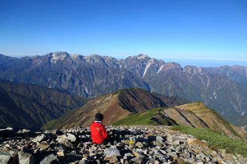 待ちに待った秋晴れ♪　～ 鹿島槍と爺ヶ岳③ ～