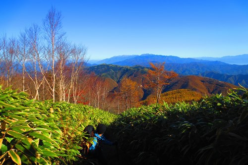 初めての中央アルプス♪　秋晴れの恵那山♪