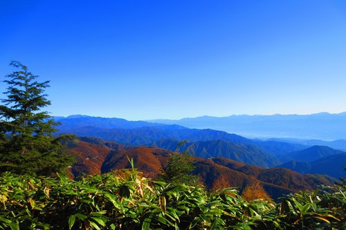 初めての中央アルプス♪　秋晴れの恵那山♪