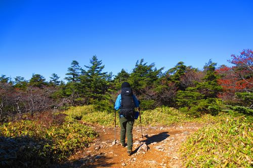 初めての中央アルプス♪　秋晴れの恵那山♪
