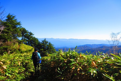 初めての中央アルプス♪　秋晴れの恵那山♪