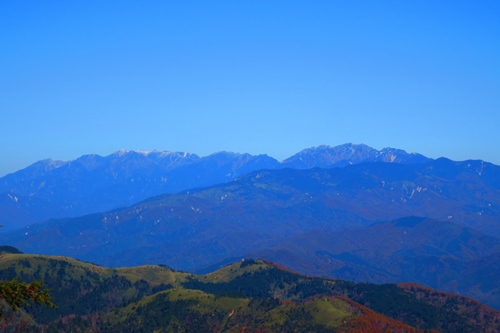 初めての中央アルプス♪　秋晴れの恵那山♪