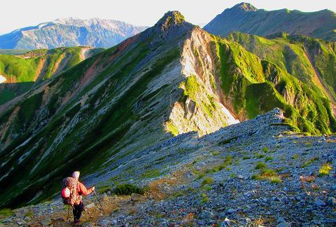 夏休み北アルプス縦走⑤　～鷲羽岳、水晶岳