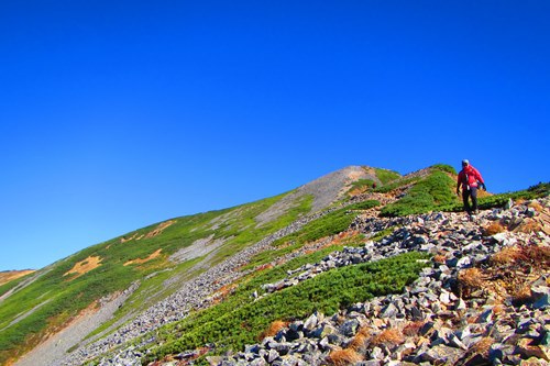 待ちに待った秋晴れ♪　～ 鹿島槍と爺ヶ岳③ ～