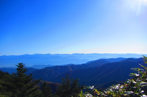 初めての中央アルプス♪　秋晴れの恵那山♪