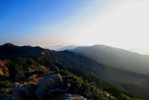 夏休み北アルプス縦走⑤　～鷲羽岳、水晶岳