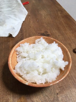 キャンプの米炊き