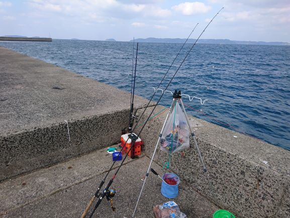 長崎の調川港（ファミリー釣り場：その１）