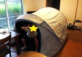 我が家のキャンプアイテム紹介⑯　くまりん★家のテントその②