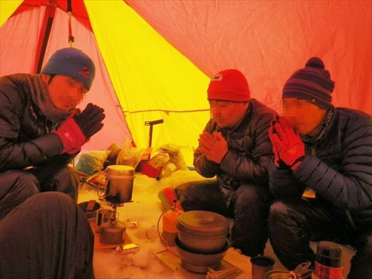 上高地で雪上キャンプ～♪　②